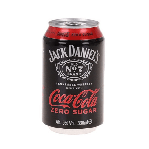 Jack Daniel's Whiskey & Cola Zero Sugar 330ml