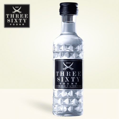Three Sixty Vodka 0.04l Mini Flasche