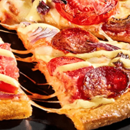 Pizza Salami mit Hollandaise 32 cm