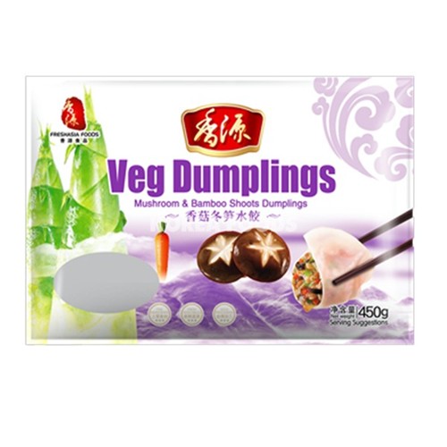 Fresh Asia  Gemüse Teigtaschen mit Pilzen und Bambussprossen 450g