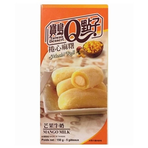 Taiwan Dessert Mangomilch Reiskuchen Rollen 150g