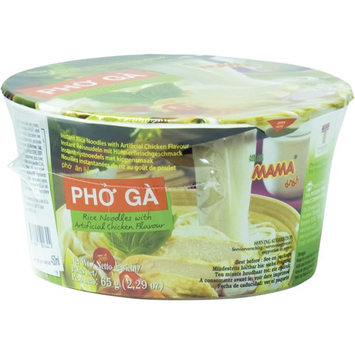 MAMA Instant Bowl Rice Noodles Pho Ga Chicken Flavour 390g