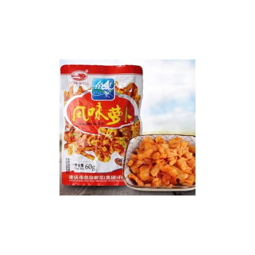 Fish Well Seasoned Radish Spicy Flavor 60g