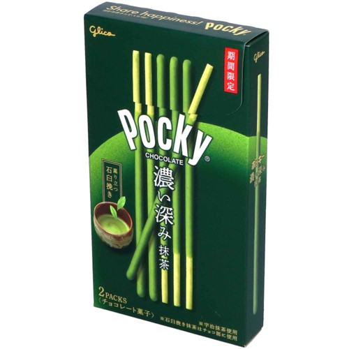 Pocky Dark Deep Matcha Sticks 2x27g