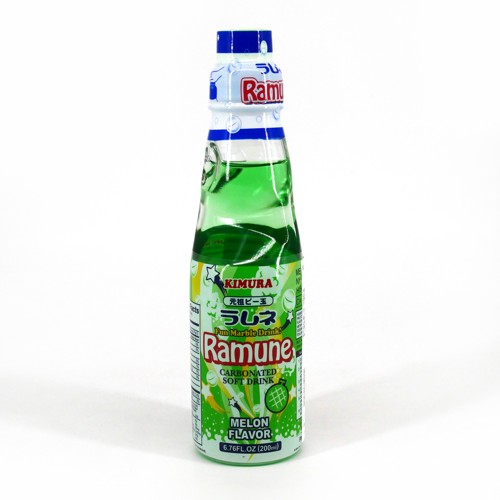 Kimura Ganso Ramune-Limonade mit Melonegeschmack 0.2l (EINWEG)