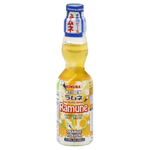 Kimura Ramune Limonade Orangen-Geschmack 0.2l (EINWEG)