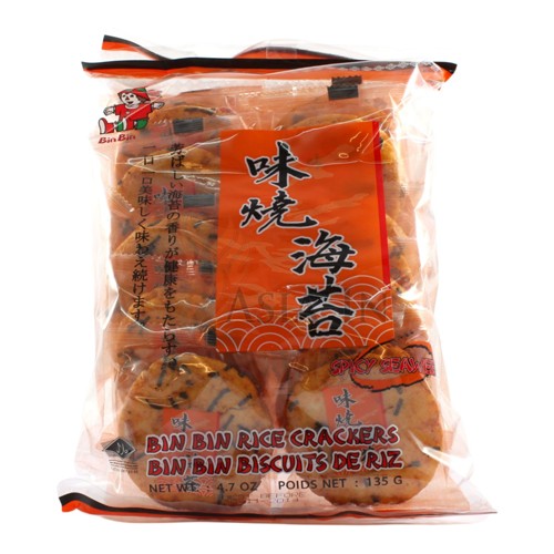 Bin-Bin Reiscracker mit würzigem Seetang 135g