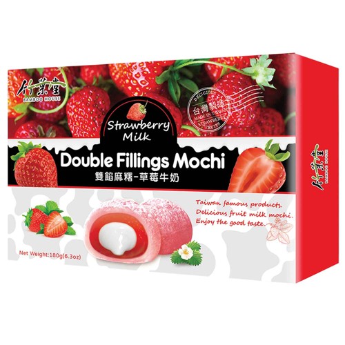 Bamboo House Mochi Erdbeer-Milch-Geschmack 180g