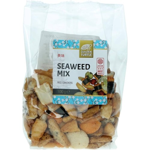 Golden Turtle Reiscracker mit Seetang 100g