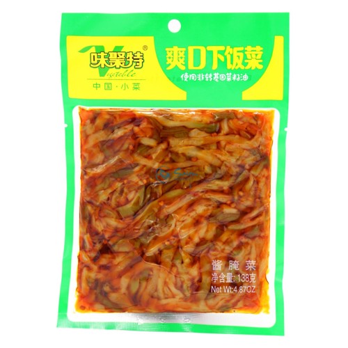 Weijute eingelegter Tsa Tsai Senf mit Bohnen 138g