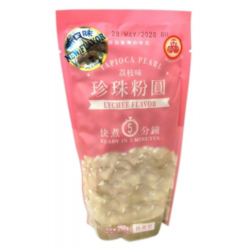 Tapioka-Perlen Litschi Geschmack 250 g