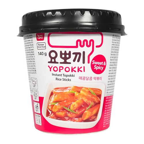 Yopokki Topokki Instant Reisstangen Süß Scharf 140g