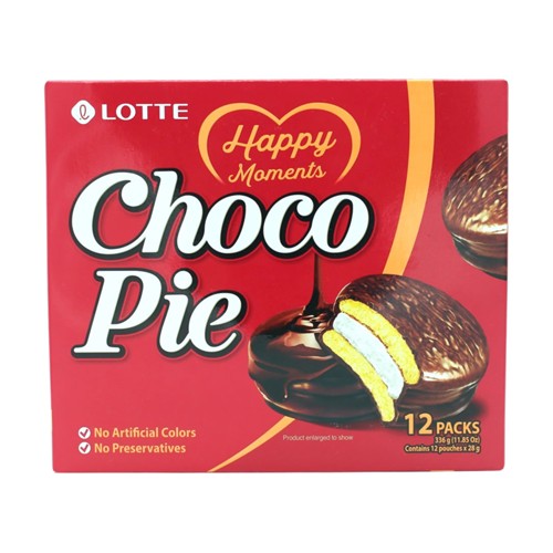 LOTTE Chocopie Schokoladenkuchen mit Cremefüllung 336g