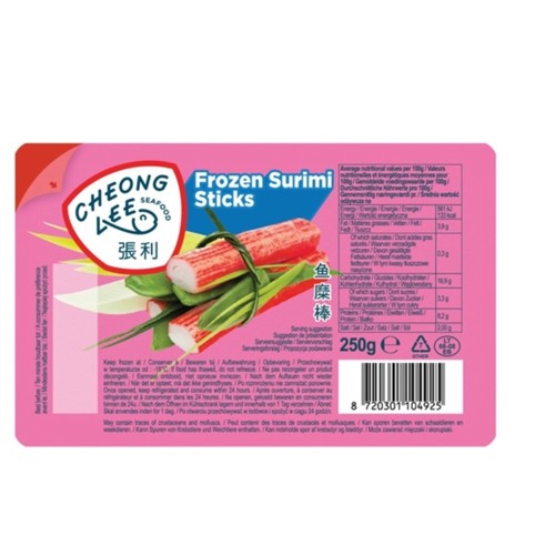 Cheong Lee Seafod Gefrorene Surimi-Sticks 250g