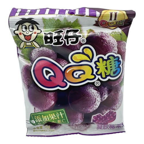 Want Want QQ  Fruchtgummi Traube 70g