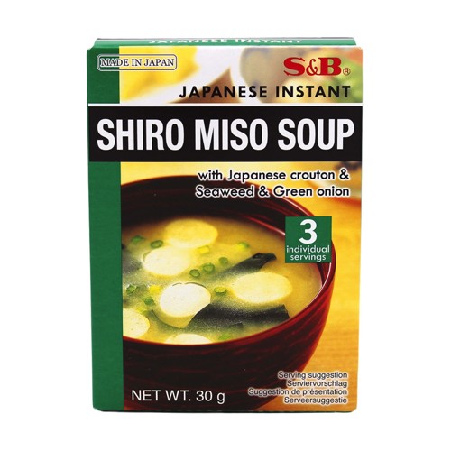 S&B Japanese Instant Misosuppe Shiro hell 30g