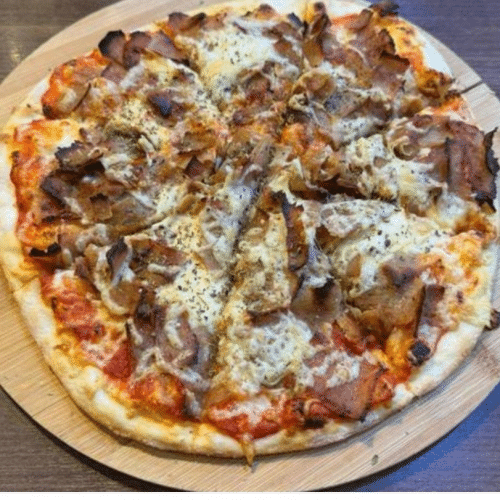 Pizza mit Kalbs-Döner