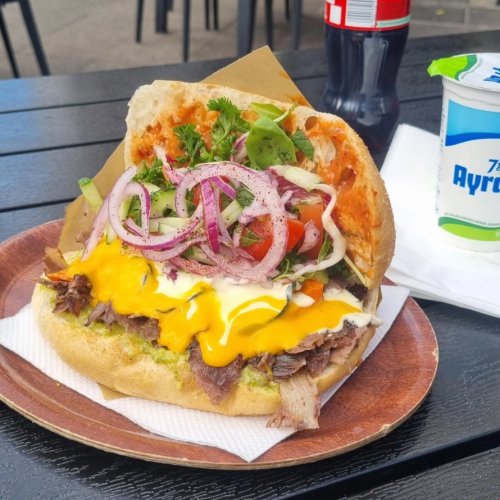 Döner mit Cheddar