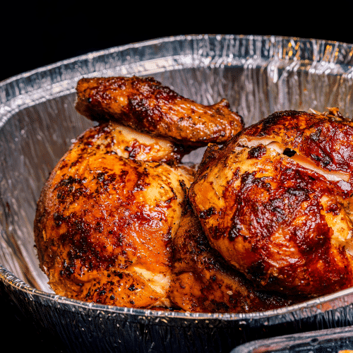 Gegrilltes halbes Hähnchen