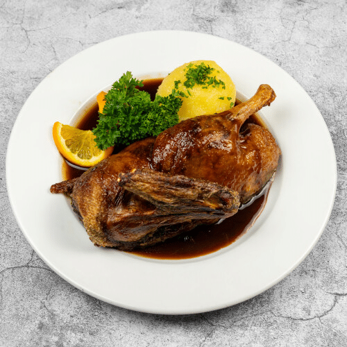 Knusprige Freiland Ente