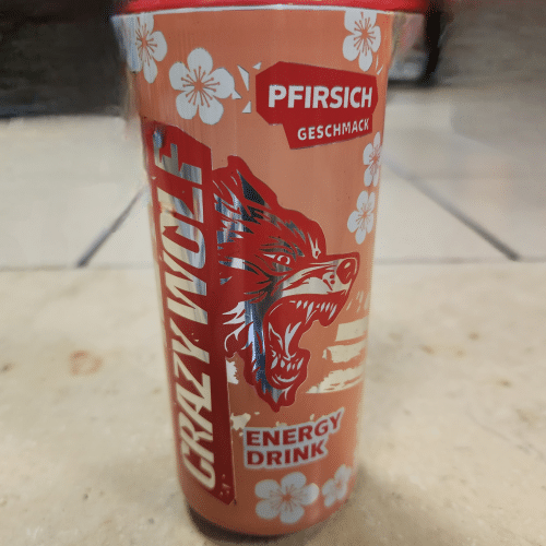 Crazy Wolf Energy Drink Pfirsich 0.33l Einweg