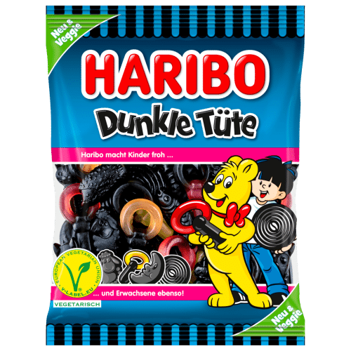 Haribo Dunkle Tüte vegetarisch 175 g