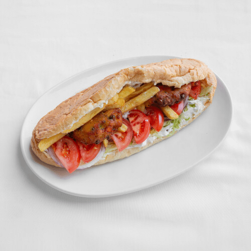 Sandwich Bifteki Lachanikon (vegetarisch)