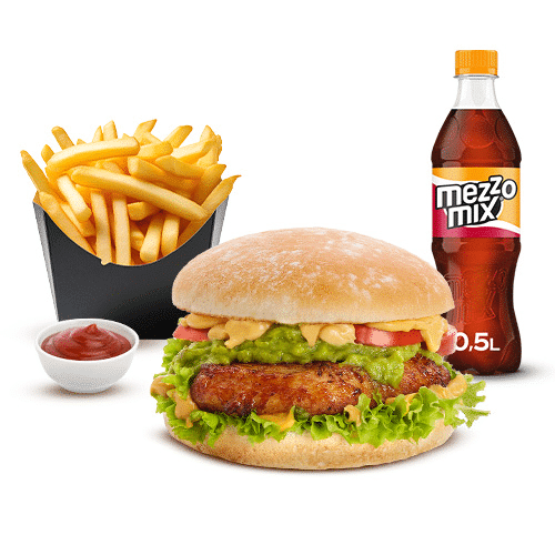 Crunchy Chicken cheese Menü