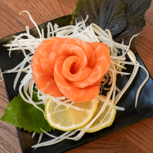 Kleine Lachs Sashimi (5 Stück)