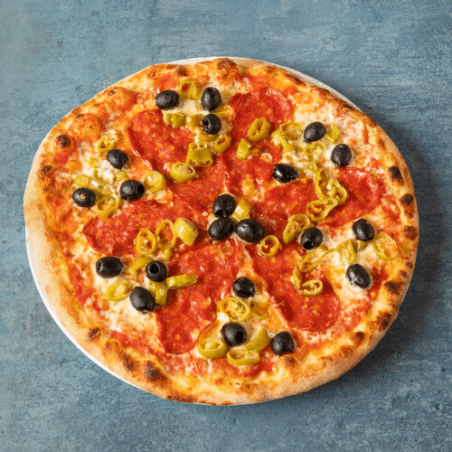 Pizza Calabrese (scharf)