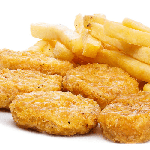 Chicken Nuggets mit Pommes