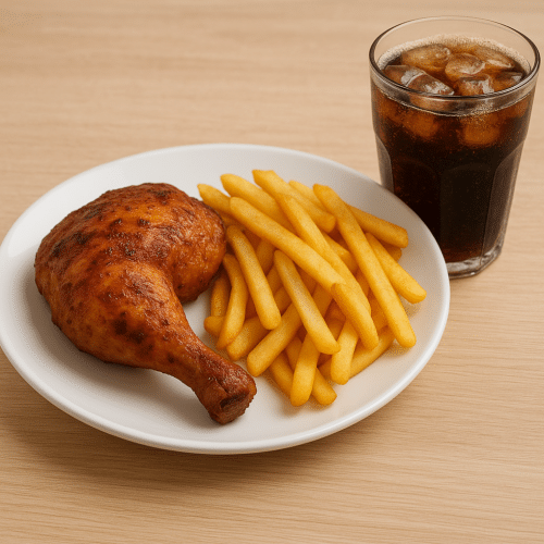 Menü 11 Hähnchenschenkel