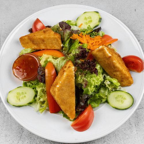 Gemischter Salat mit Schafskäse (Hürtenkäse)
