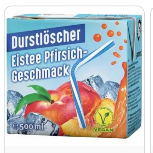 Durstlöscher Eistee Pfirsich 0,5l