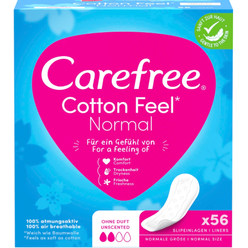 Carefree Slipeinlagen Cotton Feel Normal