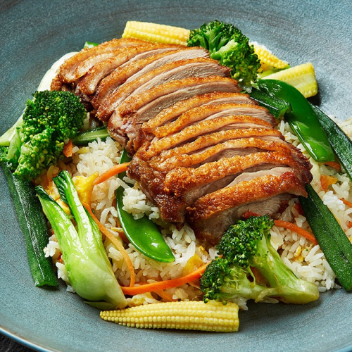 Gebratener Reis mit Ente