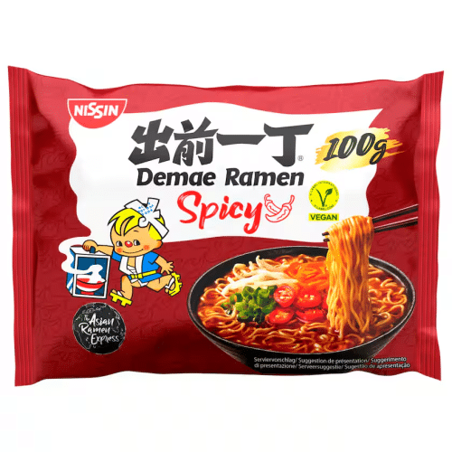 Nissin Nudelsuppe Demae Ramen Spicy 100g