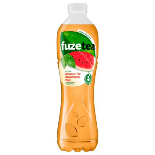 Fuze Tea Schwarzer Tee Wassermelone Minze 1,25l Einweg