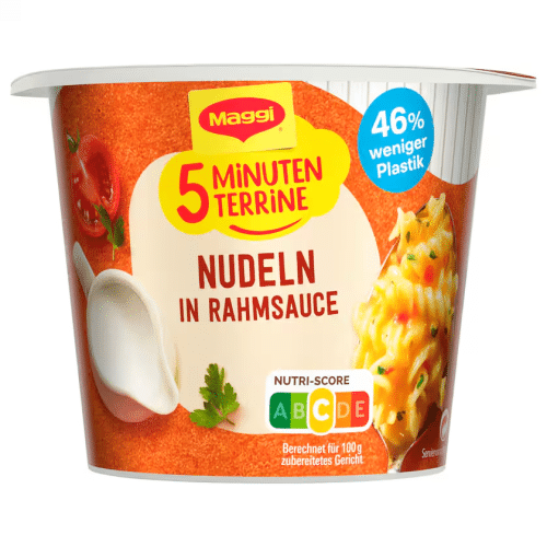 Maggi 5 Minuten Terrine Nudeln in Rahmsauce 61g