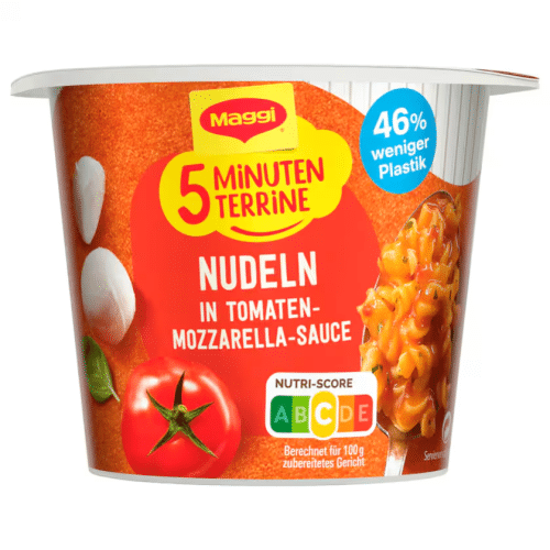 Maggi 5 Minuten Terrine Nudeln in Tomaten-Mozzarella Sauce 55g