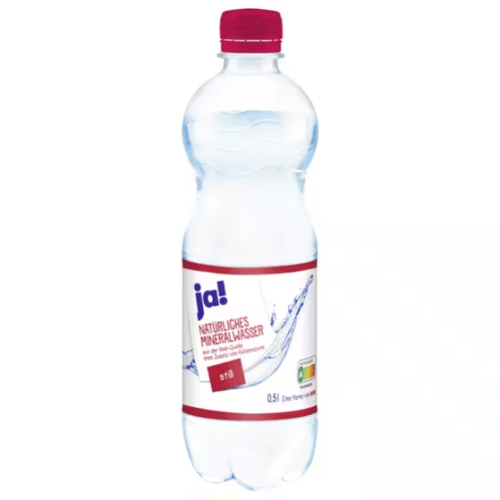 ja Mineralwasser Still 0,5l Einweg
