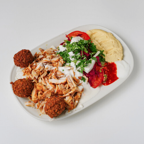 Schawarma-Falafel Teller