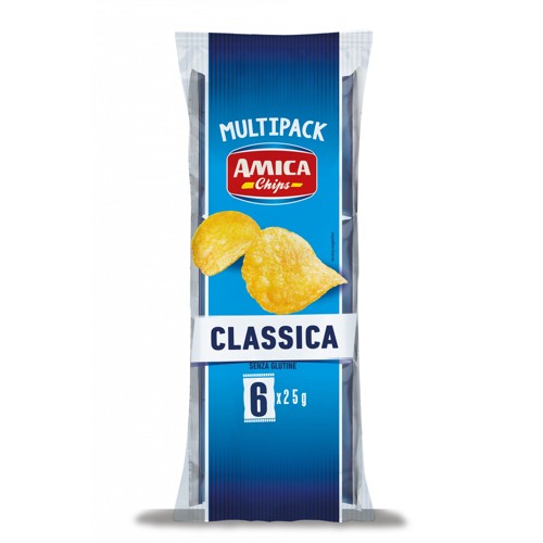 Amica Chips Patatine Gusto Classico 6 x 25g