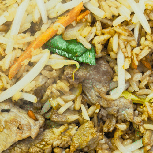 Gebratener Reis mit Rindfleisch