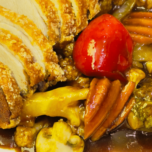 Knusprig gegrillte Ente mit Hoisinsauce