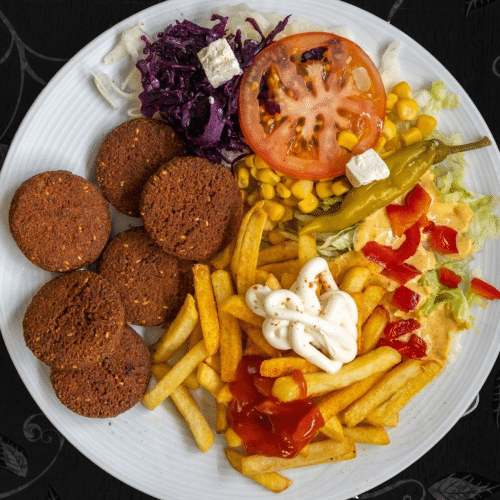 Falafel vegetarische Art im Fladenbrot