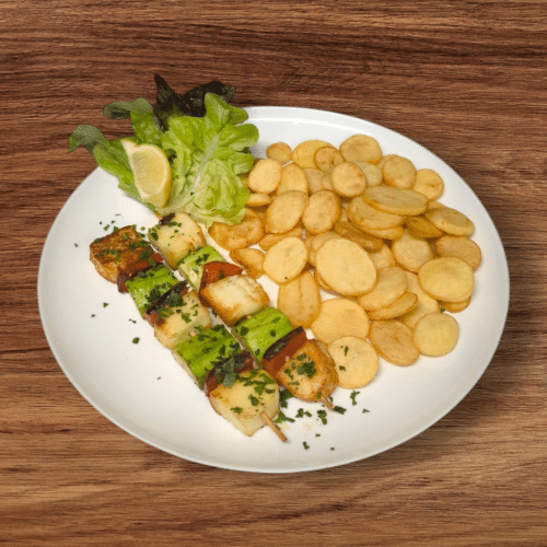 Halloumi-Spieße (2 Stück)