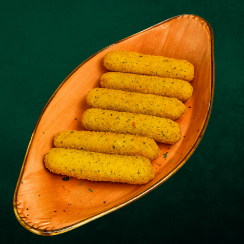 Mozzarella Sticks (6 Stück, vegetarisch)