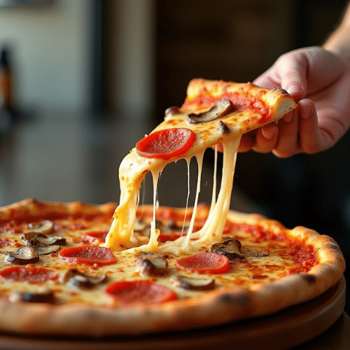 Pizza Salame e Funghi