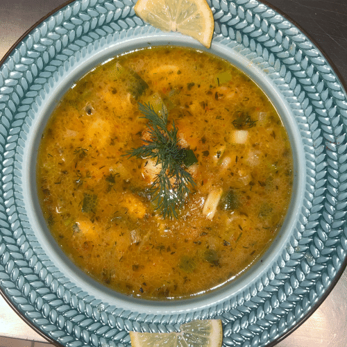 Hausgemachte Fischsuppe